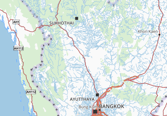 Mapa Nakhon Sawan