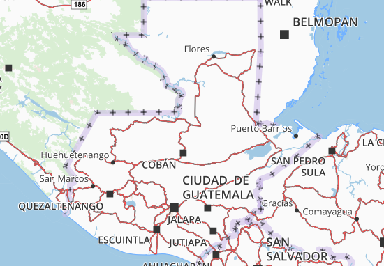 Kaart Plattegrond Guatemala