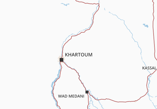 Carte-Plan Khartoum
