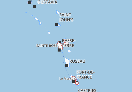 Carte-Plan Guadeloupe