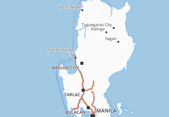 Kaart Plattegrond Benguet