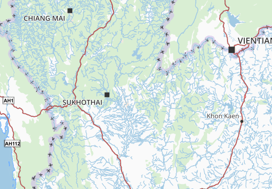 Kaart Plattegrond Phitsanulok