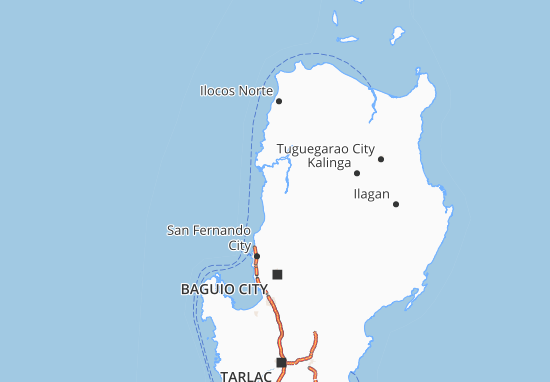 Kaart Plattegrond Ilocos Sur