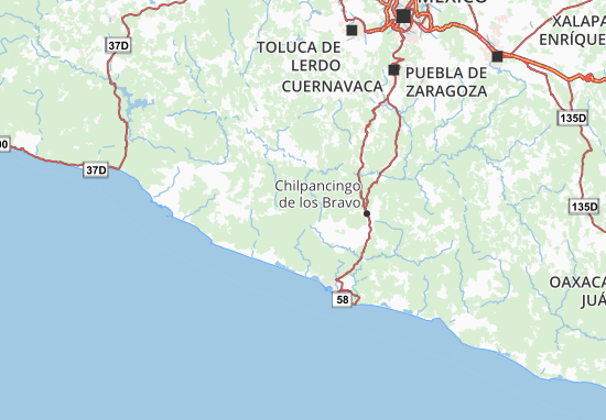 Karte Stadtplan Guerrero