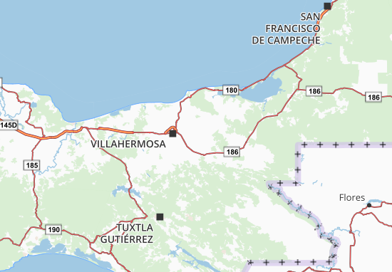 Mapa Tabasco