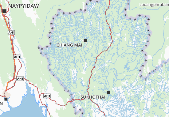 Kaart Plattegrond Lamphun
