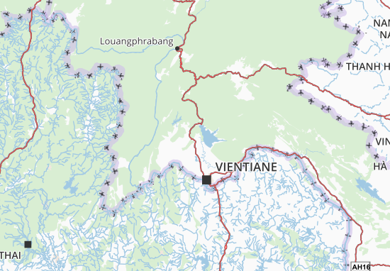 Mapa Viangchan