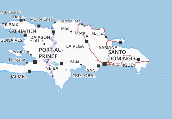 Kaart Plattegrond San José de Ocoa