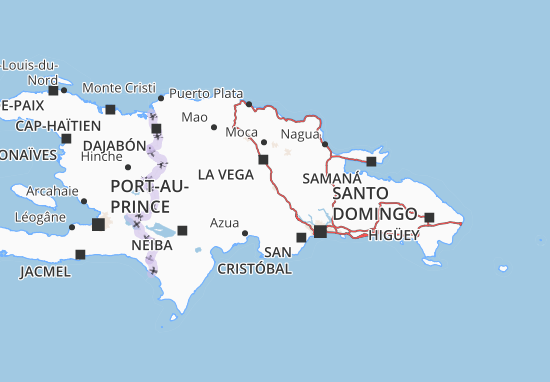 Karte Stadtplan Monseñor Nouel