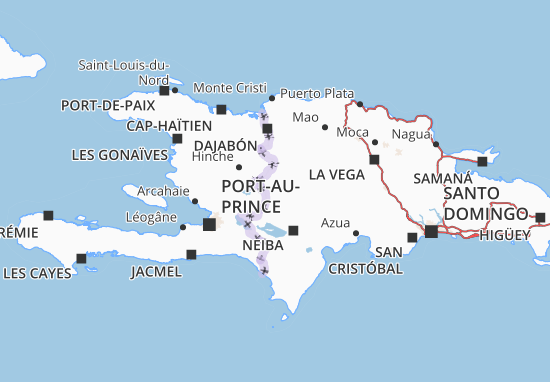 Karte Stadtplan Elías Piña