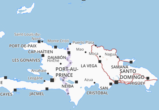 Karte Stadtplan Santiago Rodríguez