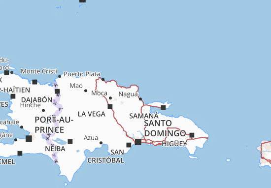 Karte Stadtplan María Trinidad Sánchez