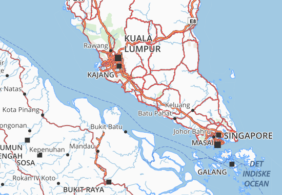 Karte Stadtplan Melaka