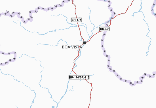 Karte Stadtplan Roraima