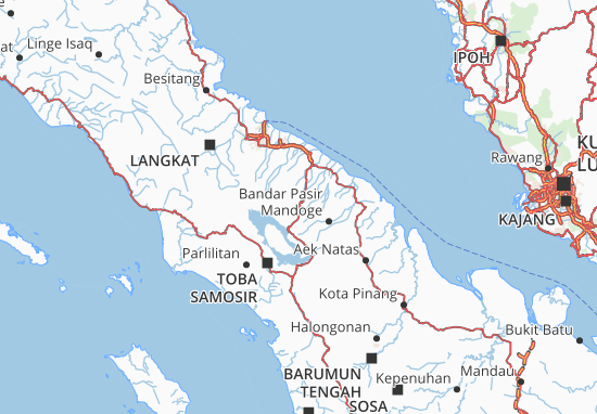 Kaart Plattegrond Simalungun