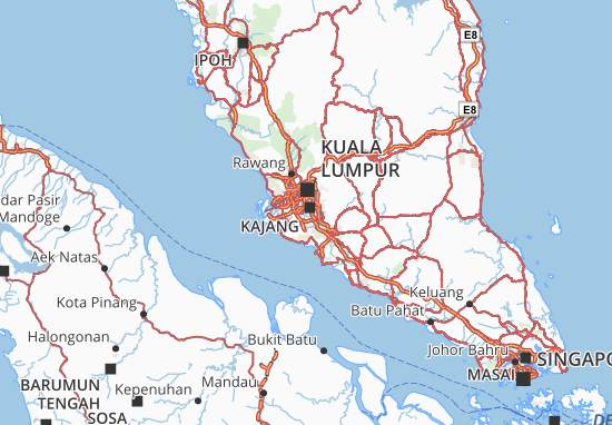Kaart Plattegrond Wilayah Persekutuan Putrajaya