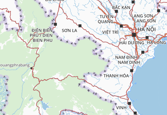 Mapa Houaphan