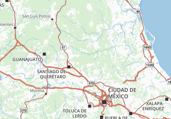 Querétaro de Arteaga Map