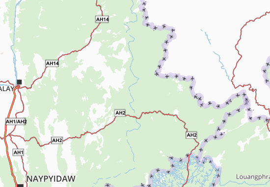 Kaart Plattegrond Shan State