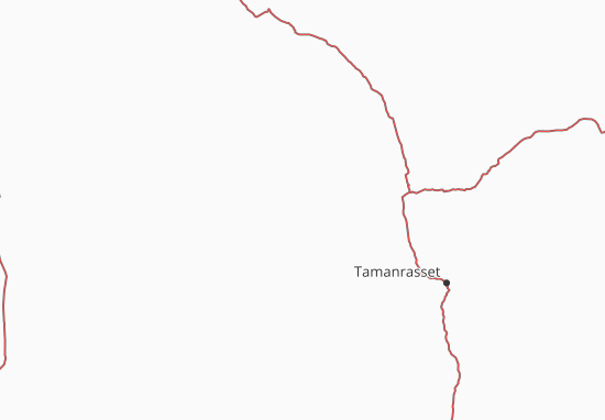 Kaart Plattegrond Tamanrasset