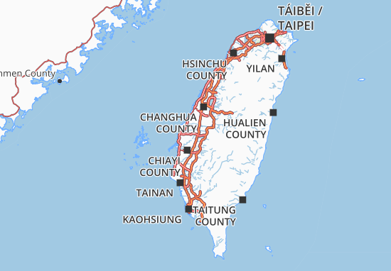 Karte Stadtplan Yunlin County