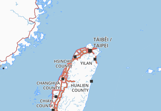 Mapa Taoyuan County