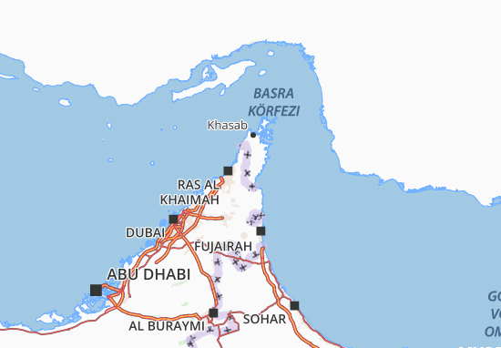 Karte Stadtplan Musandam