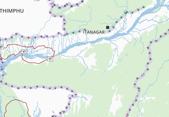 Kaart Plattegrond Assam