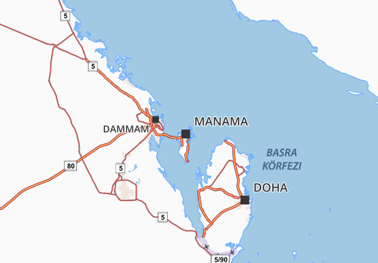 Mapa Muharraq Governorate