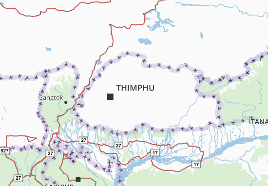 Wangdi Phodrang Map