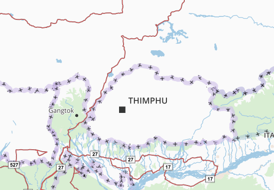 Carte-Plan Punakha