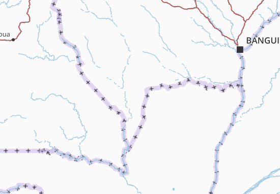 Kaart Plattegrond Sangha-Mbaéré