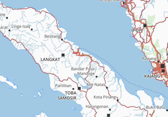 Kaart Plattegrond Deli Serdang