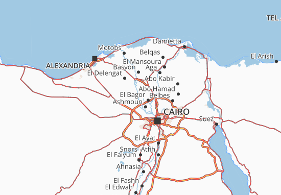 Mapa Monufia