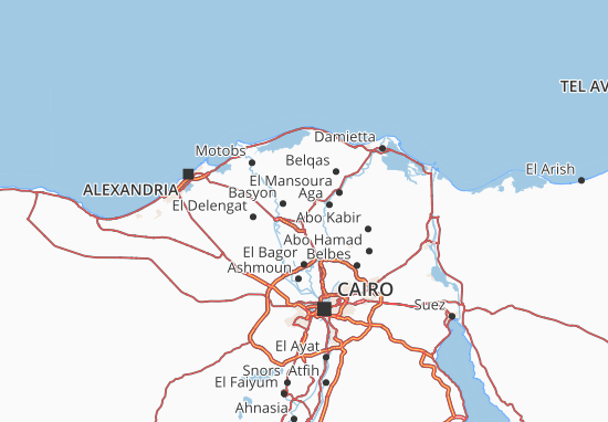 Gharbia Map