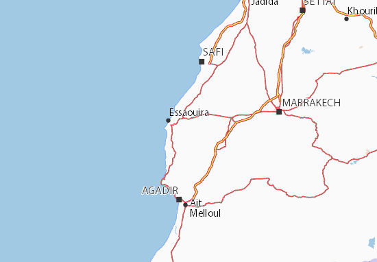 Kaart Plattegrond Essaouira