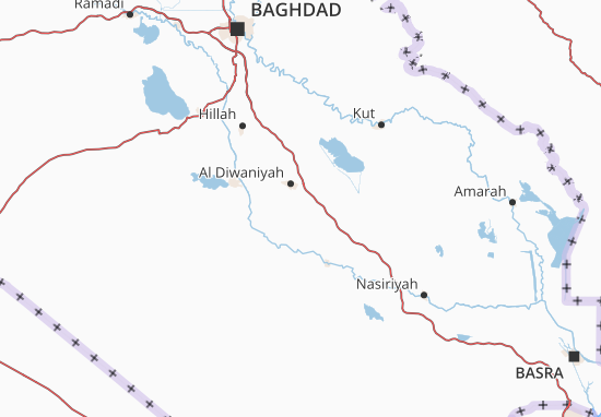 Kaart Plattegrond Al Qadisiyah