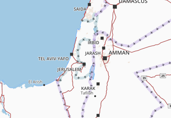 Carte-Plan West Bank
