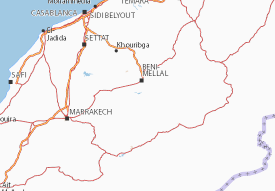 Mapa Tadla-Azilal