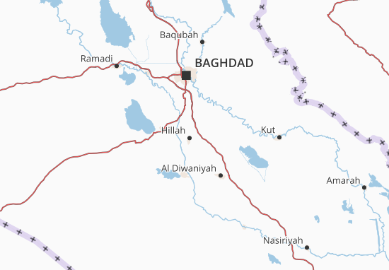 Karte Stadtplan Babil
