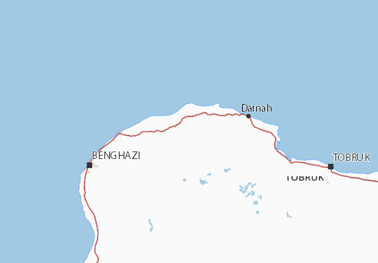 Mapa Al Jabal al Akhdar