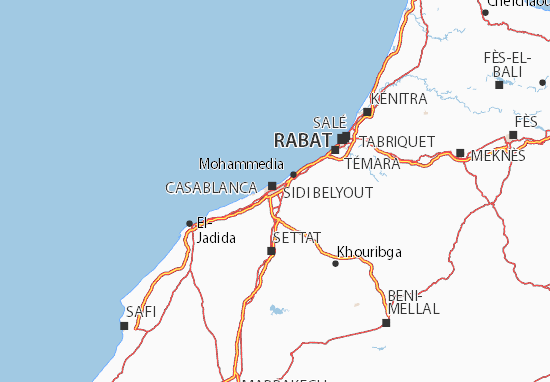 Mapa Grand Casablanca