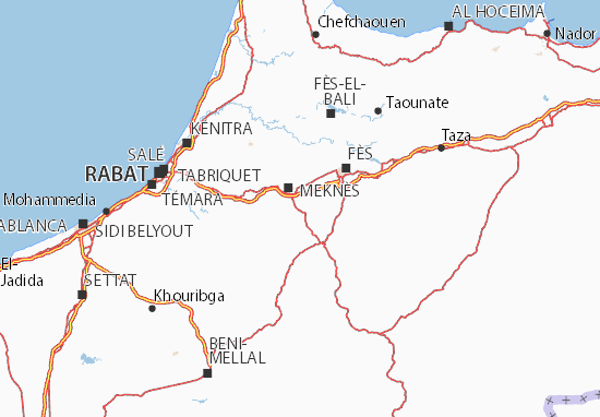 Karte Stadtplan El Hajeb