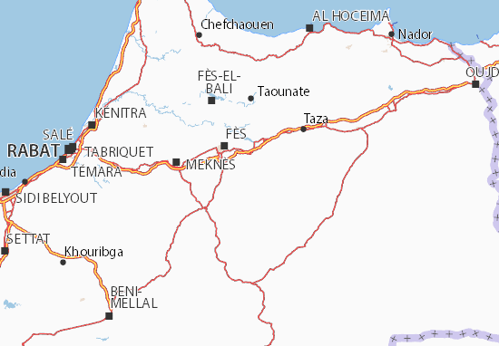 Karte Stadtplan Sefrou