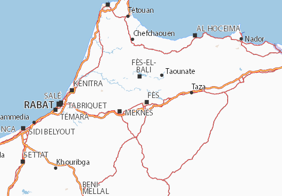 Moulay Yacoub Map