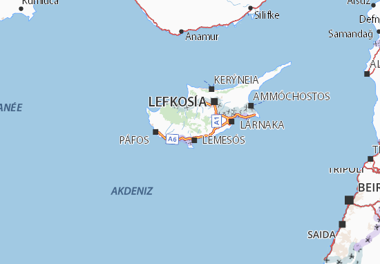 Karte Stadtplan Lemesós