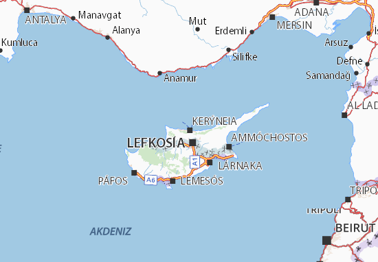 Kerýneia Map