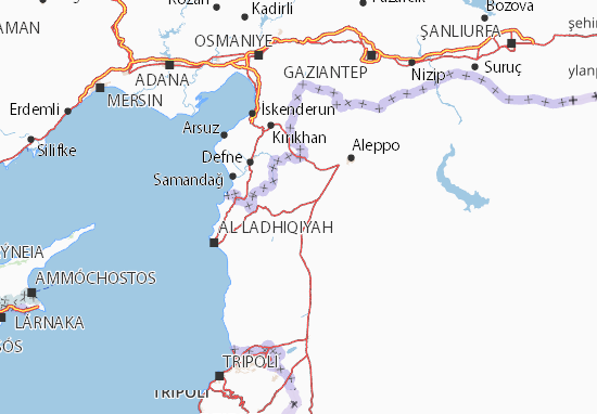 Mapa Idlib