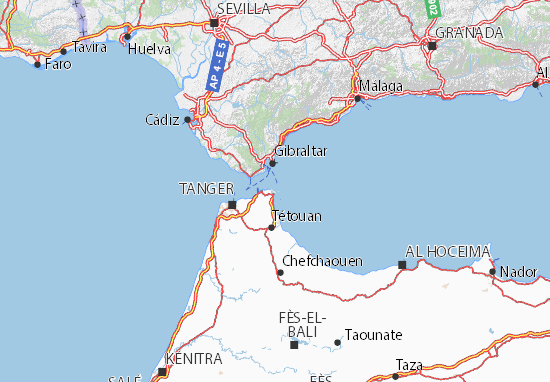 Carte-Plan Ceuta