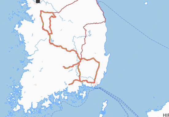 Kaart Plattegrond Taegu-Jikhalsi